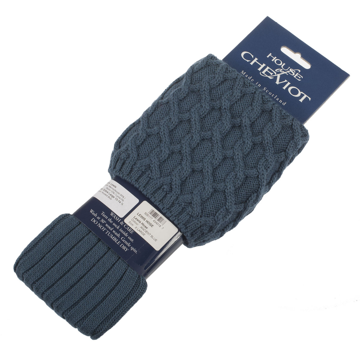 Lewis Kilt Hose Ancient Blue The Scotland Shop