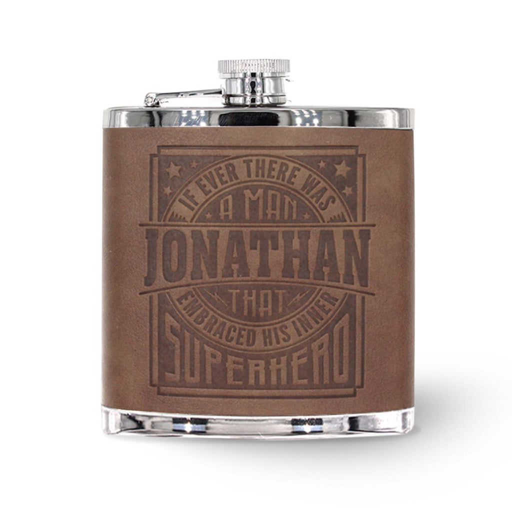Top Bloke Hip Flask Jonathan