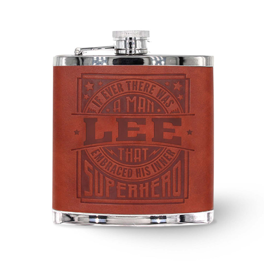 Top Bloke Hip Flask Lee