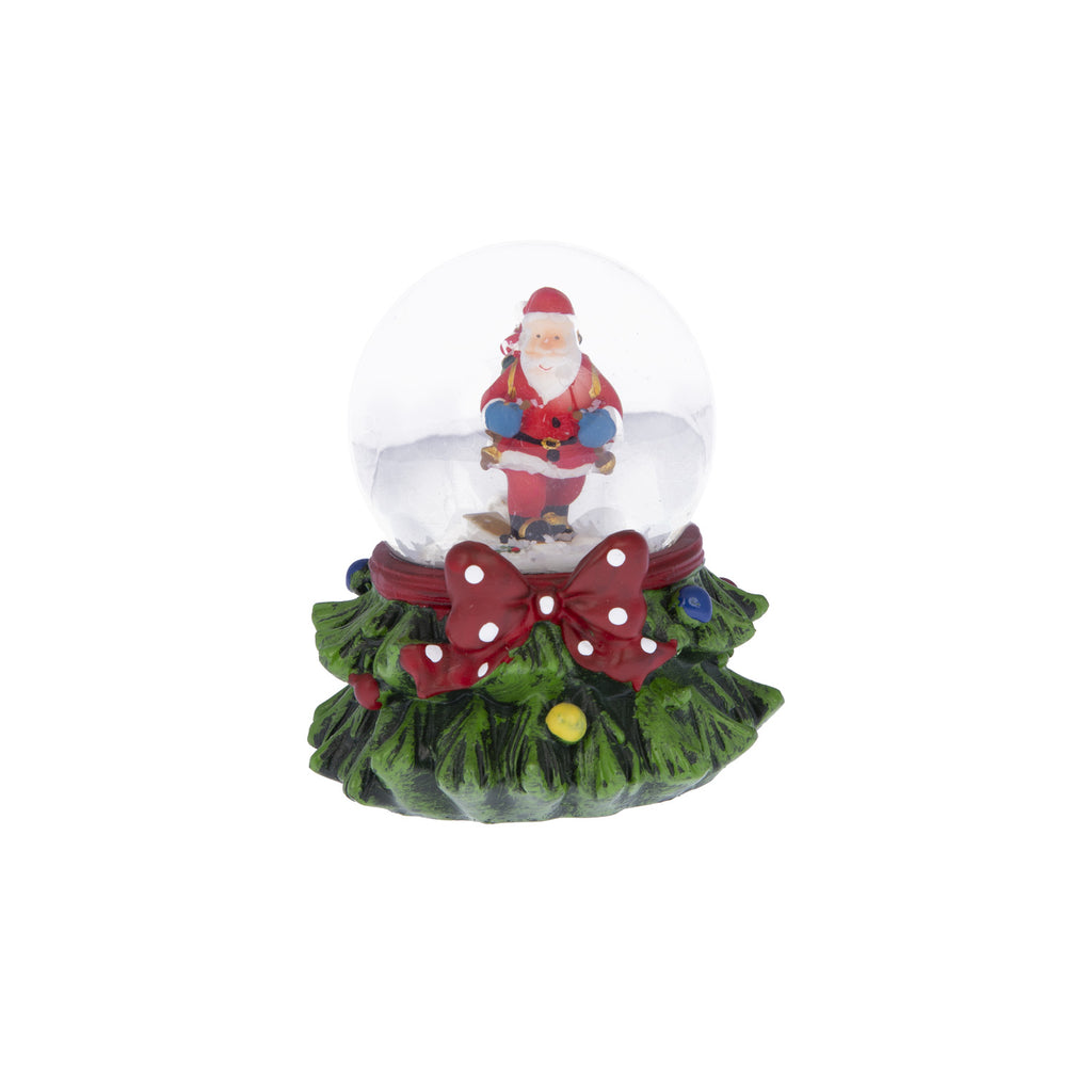 Large Santa Water Ball On Tree Base