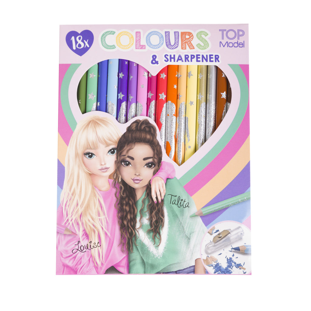 Topmodel 18 Col. Pencils Sharpener