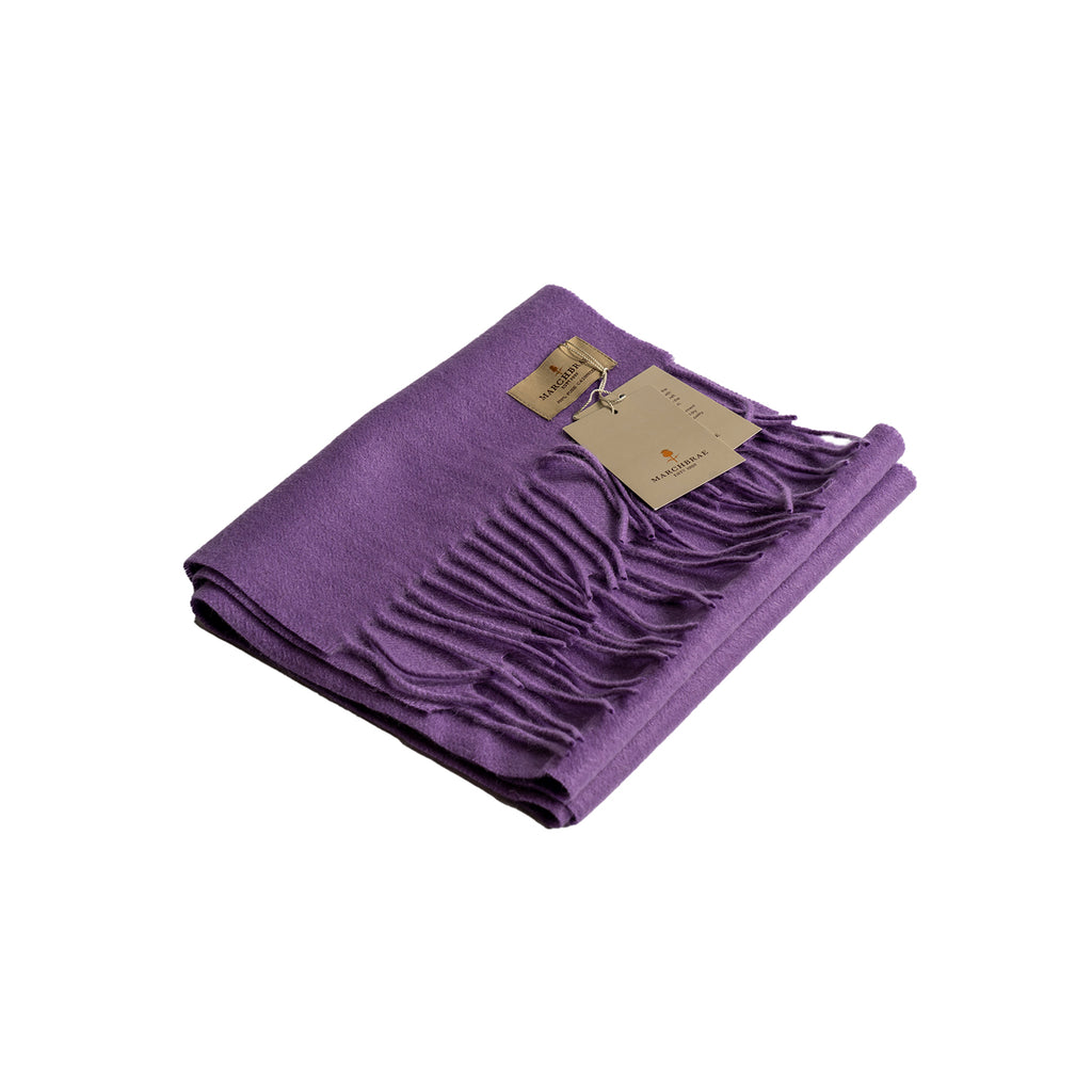 Marchbrae 100% Cashmere Scarf  Violet