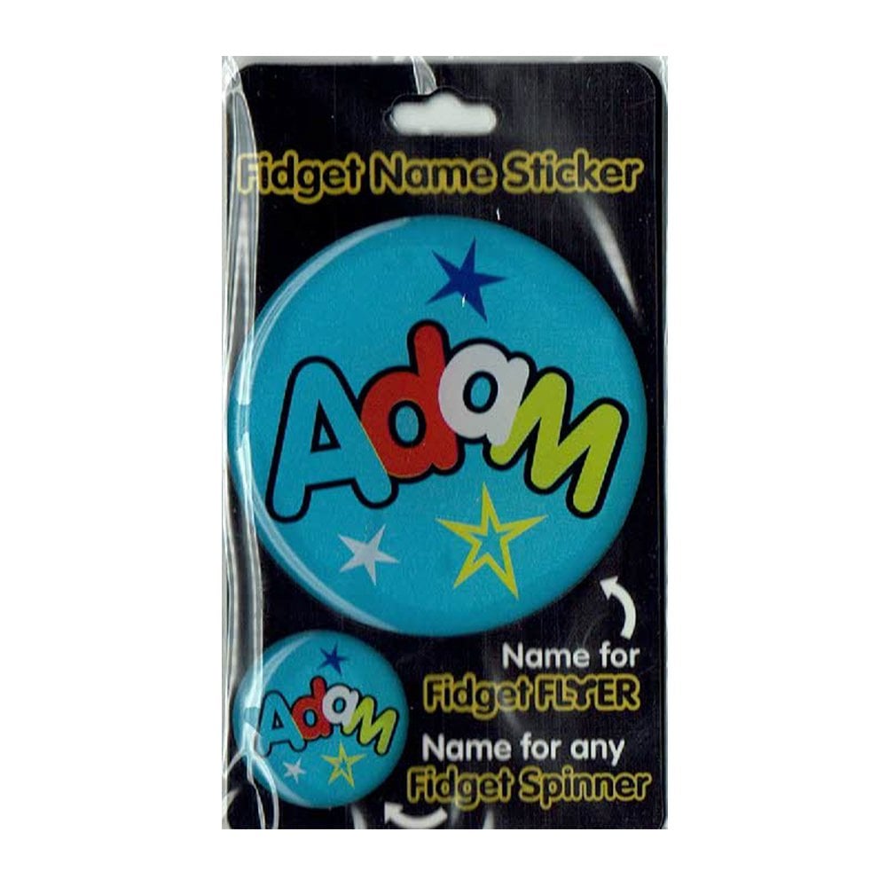Fidget Flyer Name Stickers Adam