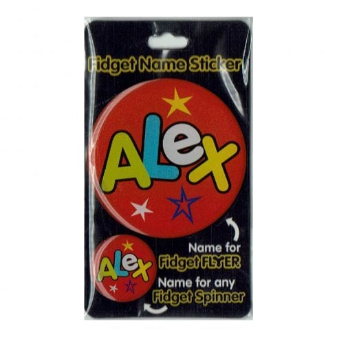 Fidget Flyer Name Stickers Alex