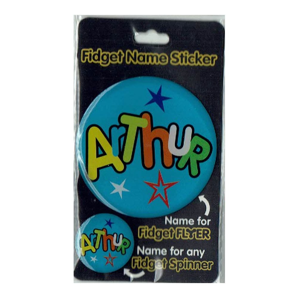 Fidget Flyer Name Stickers Arthur