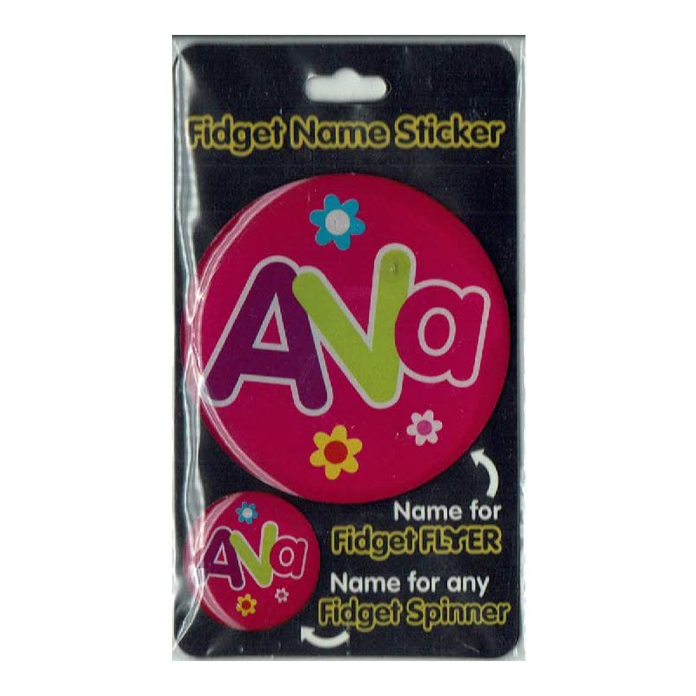 Fidget Flyer Name Stickers Ava