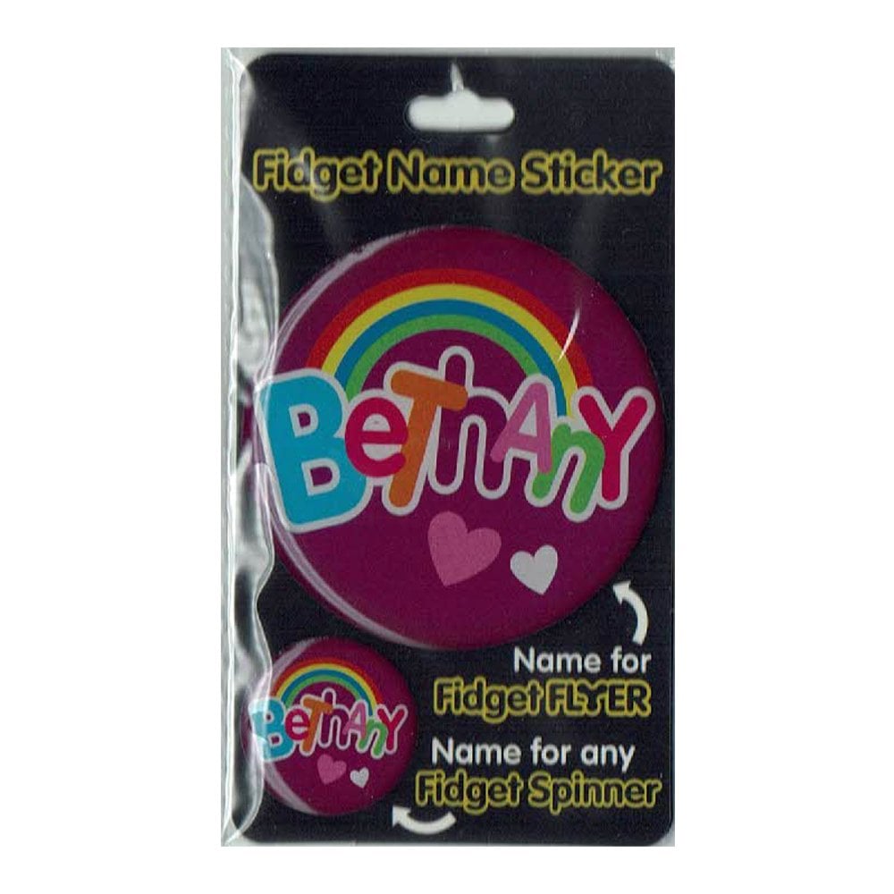 Fidget Flyer Name Stickers Bethany