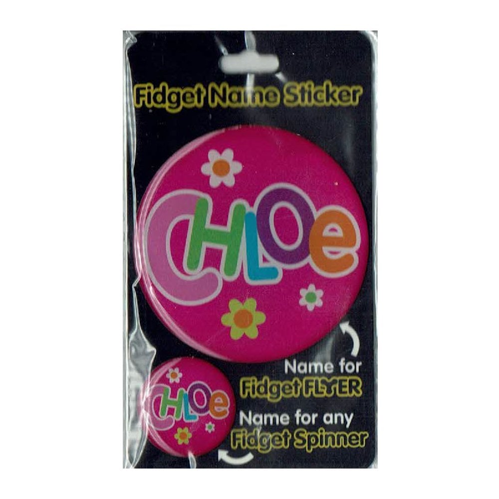 Fidget Flyer Name Stickers Chloe