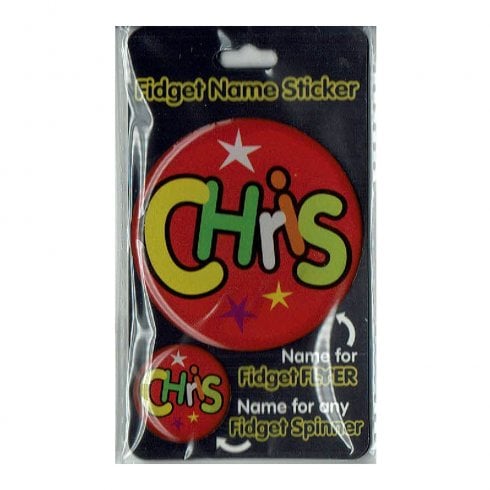 Fidget Flyer Name Stickers Chris