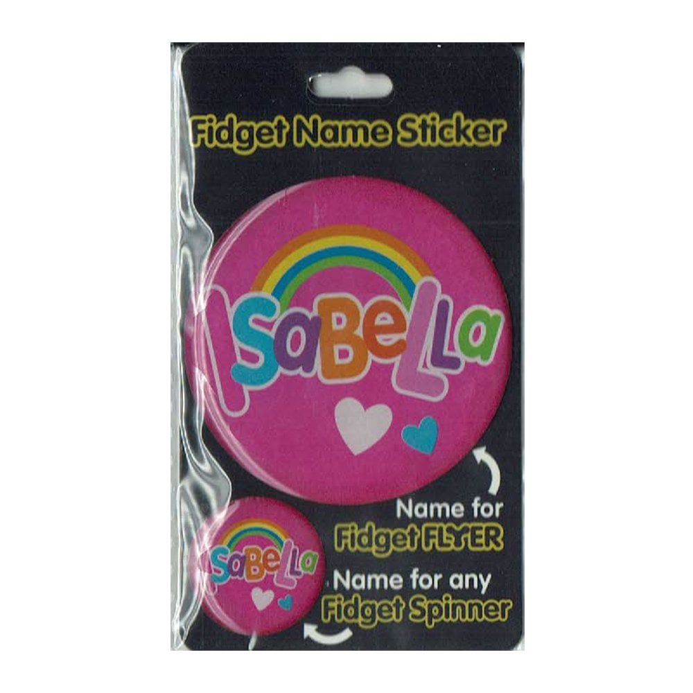Fidget Flyer Name Stickers Isabella | The Scotland Shop