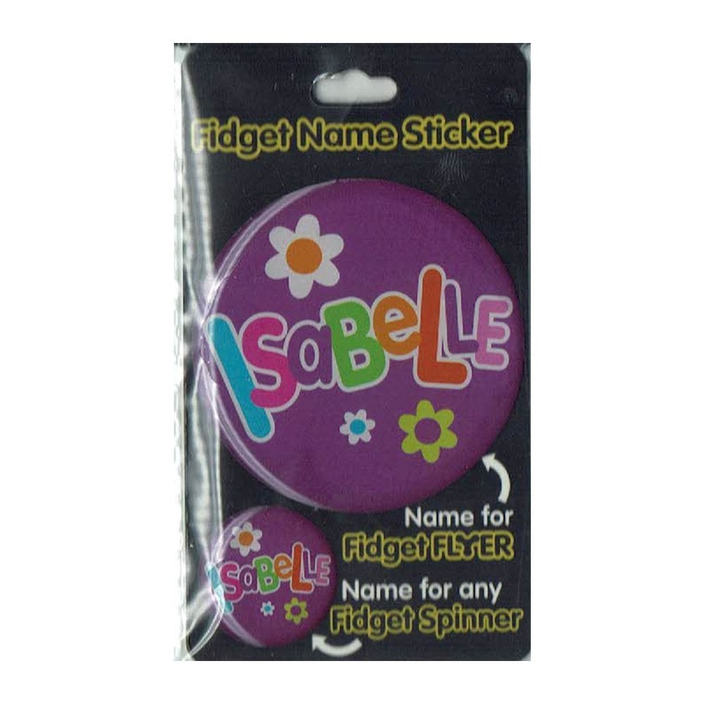 Fidget Flyer Name Stickers Isabelle