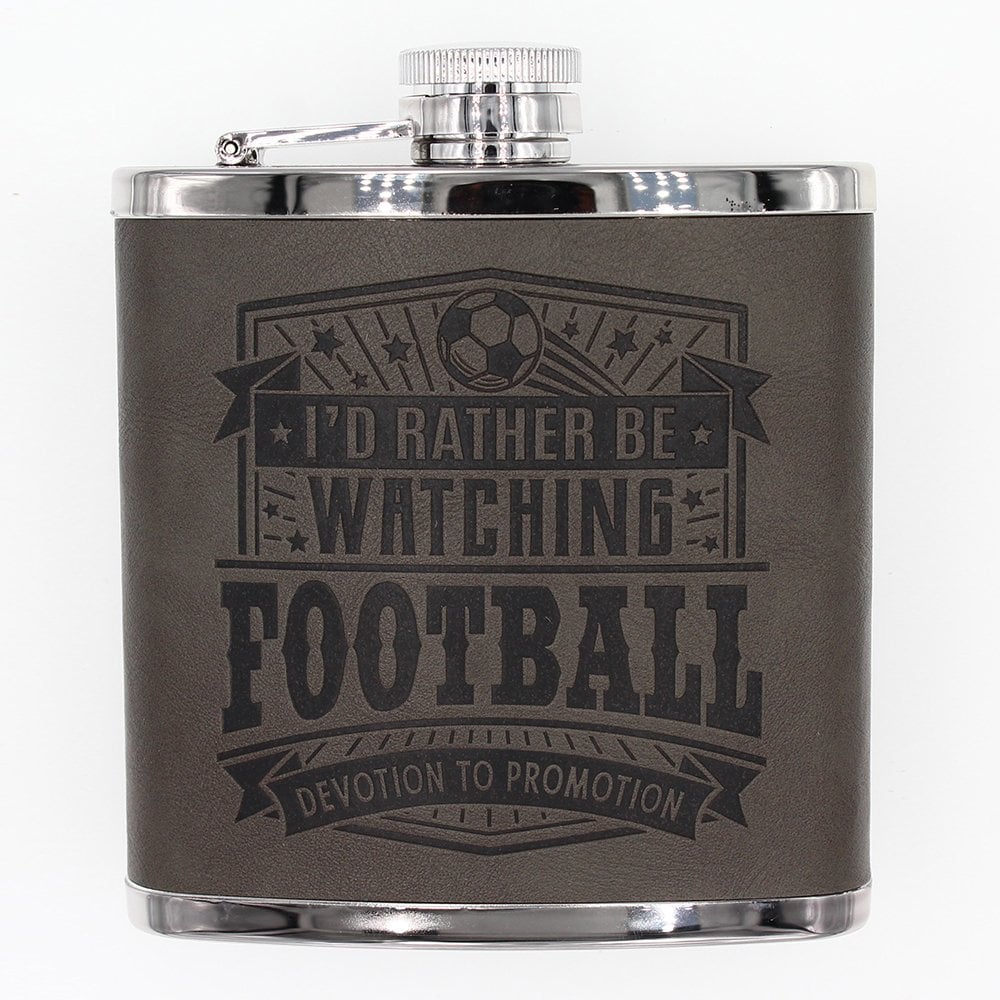 Top Bloke Hip Flask Football