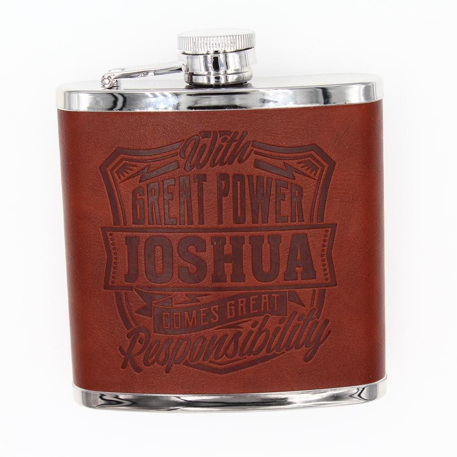 Top Bloke Hip Flask Joshua