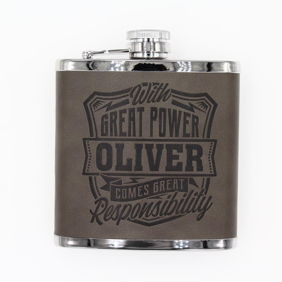 Top Bloke Hip Flask Oliver
