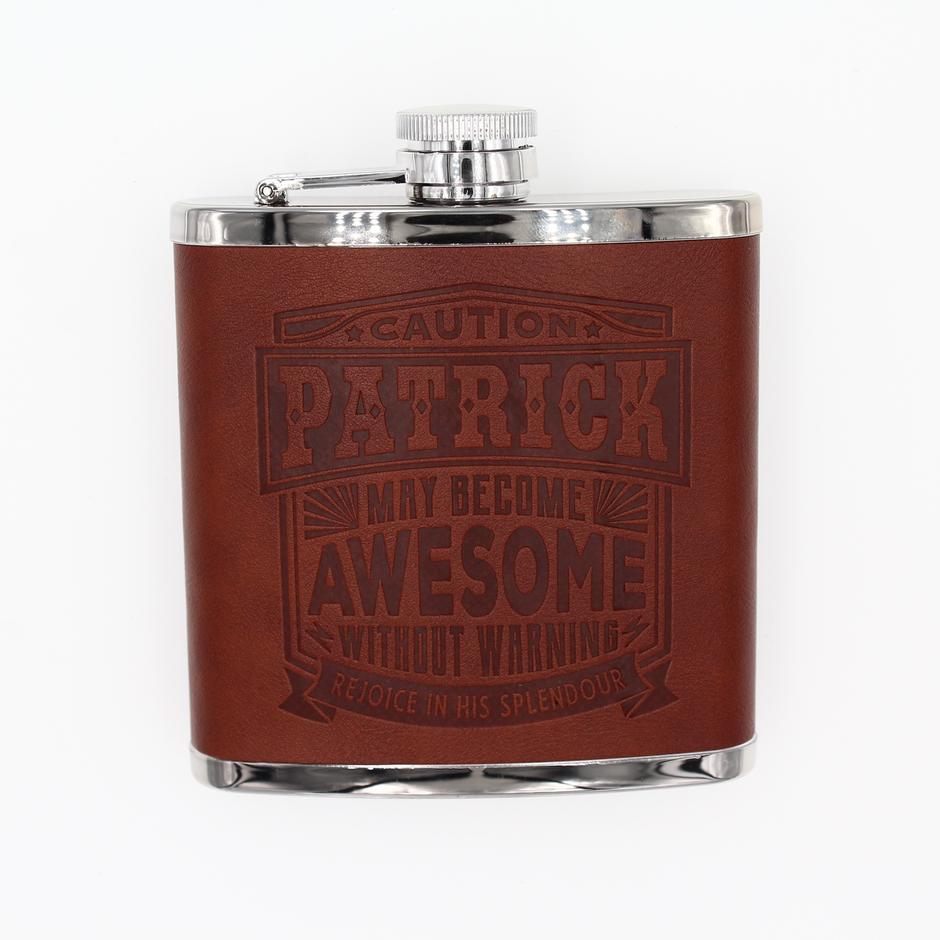 Top Bloke Hip Flask Patrick