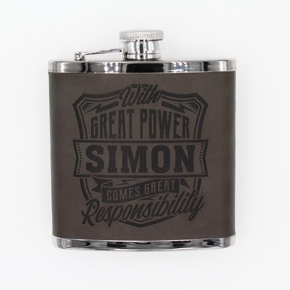 Top Bloke Hip Flask Simon
