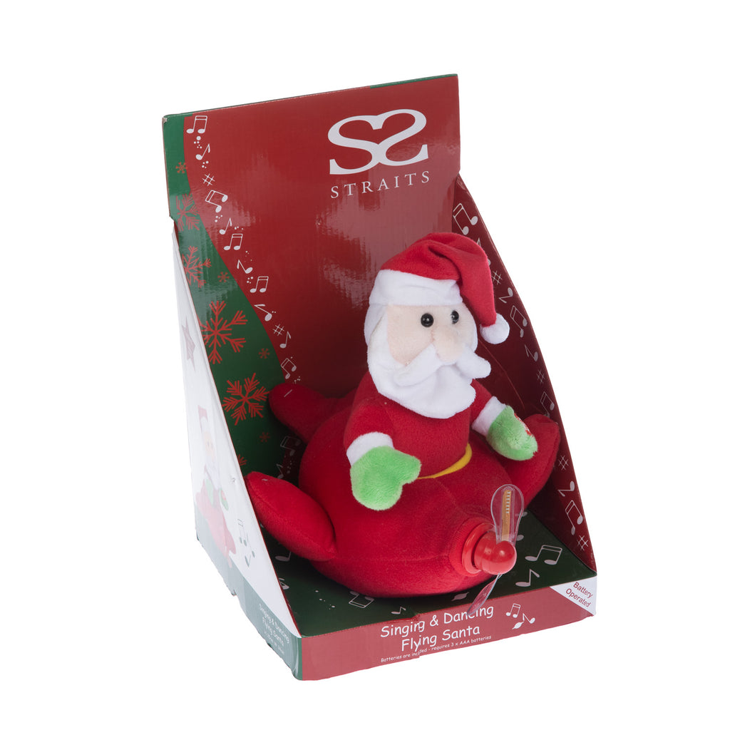 Animated Flying Santa