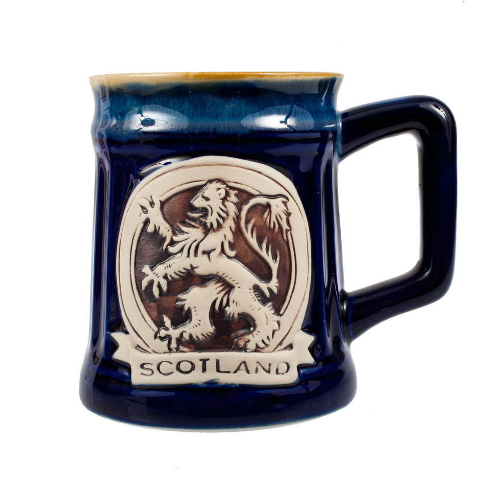 Stoneware Mug Lion Rampant Blue