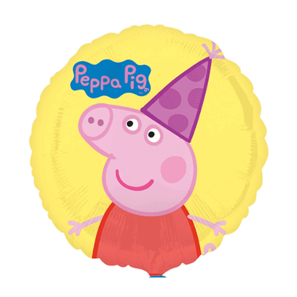Peppa Pig Birthday Hat Foil Balloon