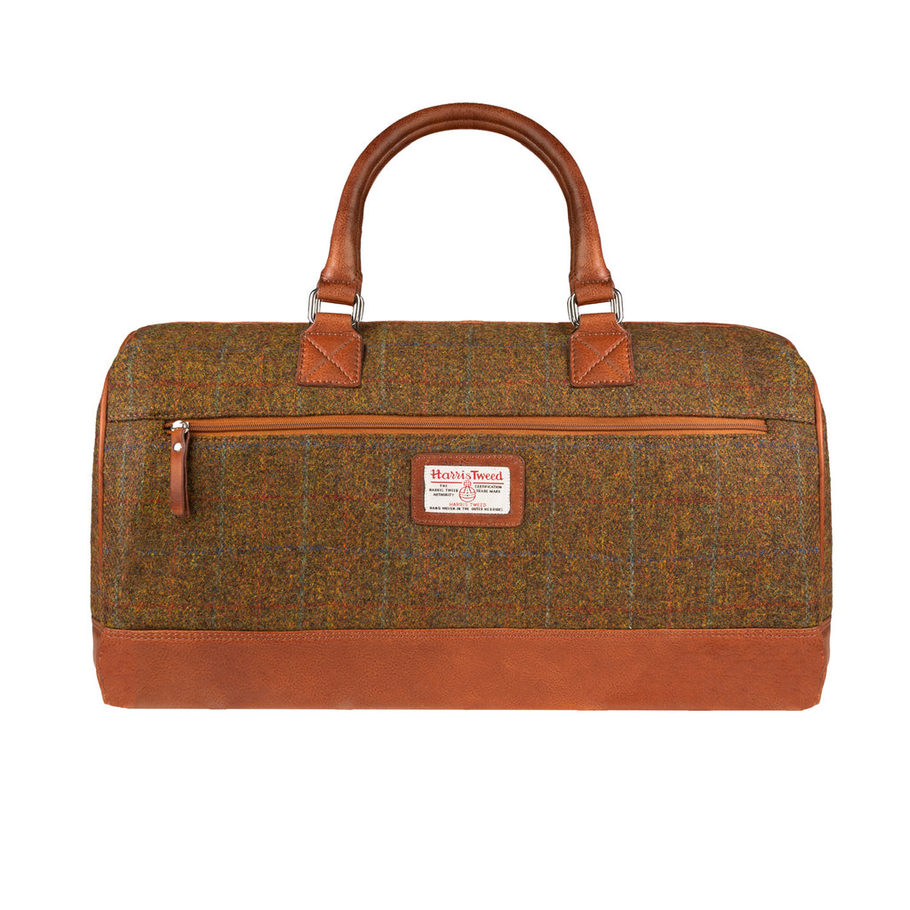 Ht Leather Weekender Bag Autumn Brown Check / Tan