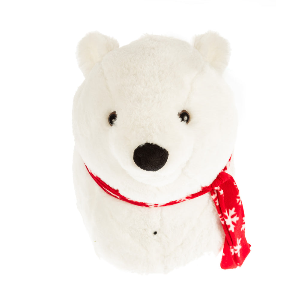 Plush Singing Polar Bear Head