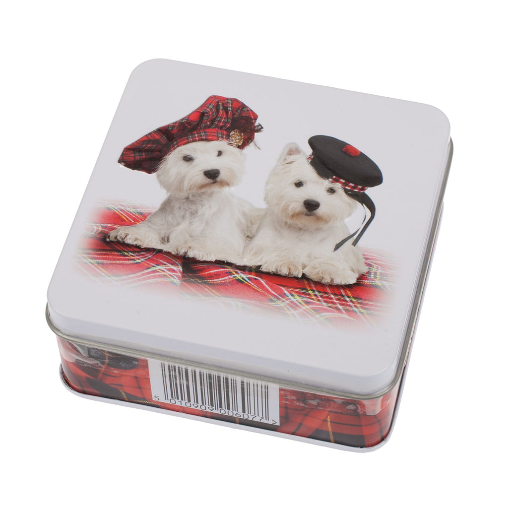90G Dogs With Tartan Tammies Tin