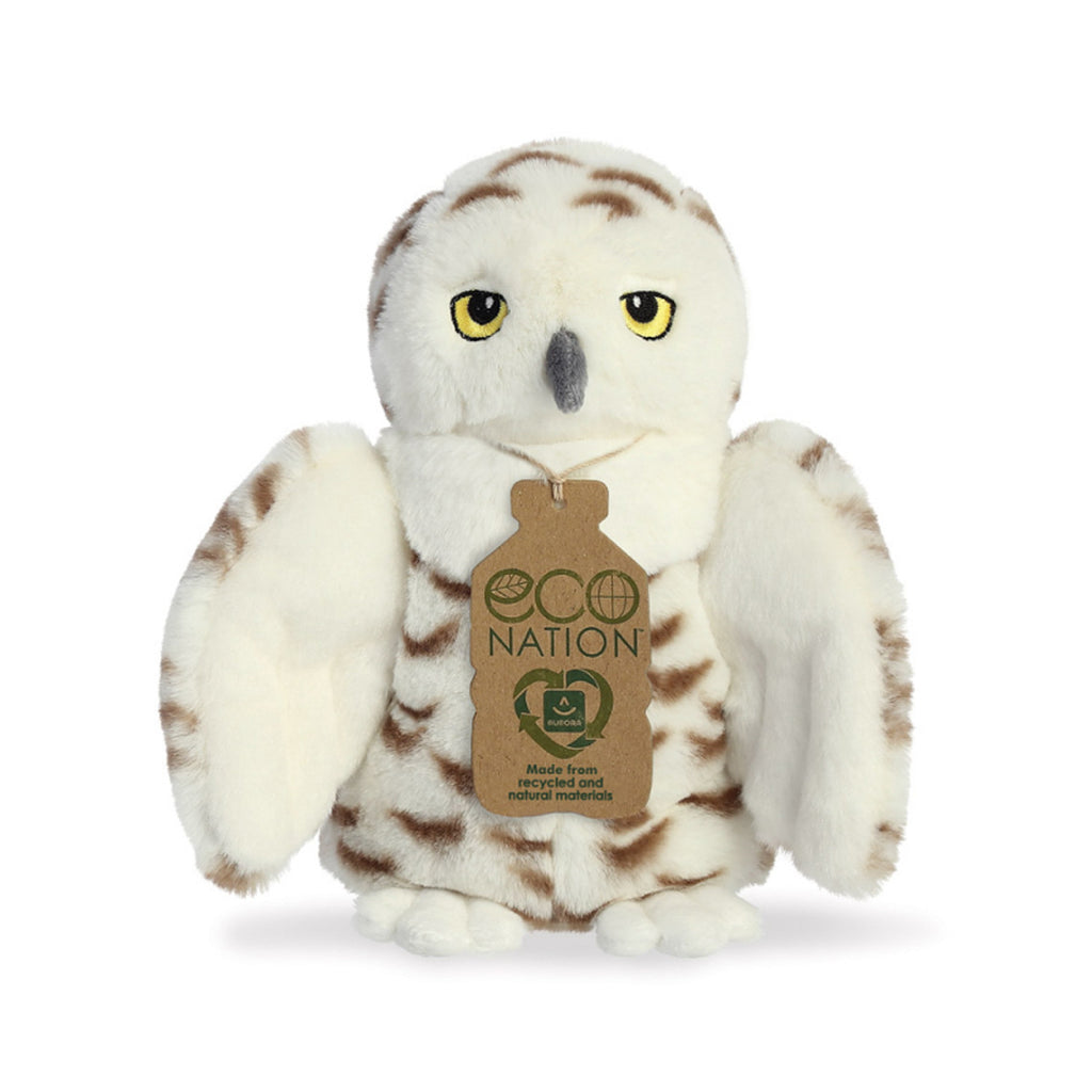 Eco Nation Snowy Owl Soft Toy 8In