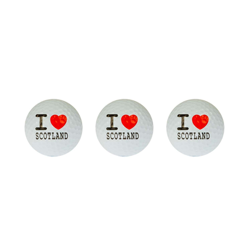 Golf Ball 3Pk I Love Scotland