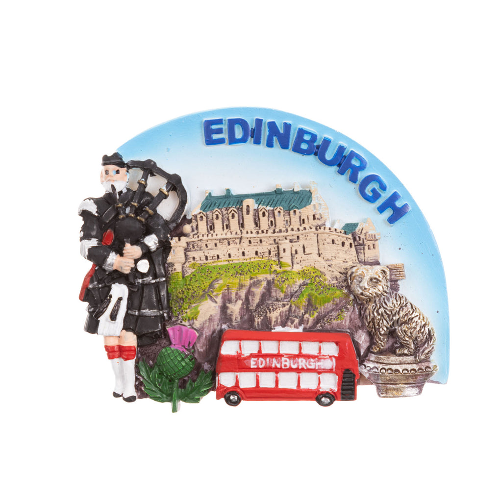 Resin Magnet - Endiburgh Bus