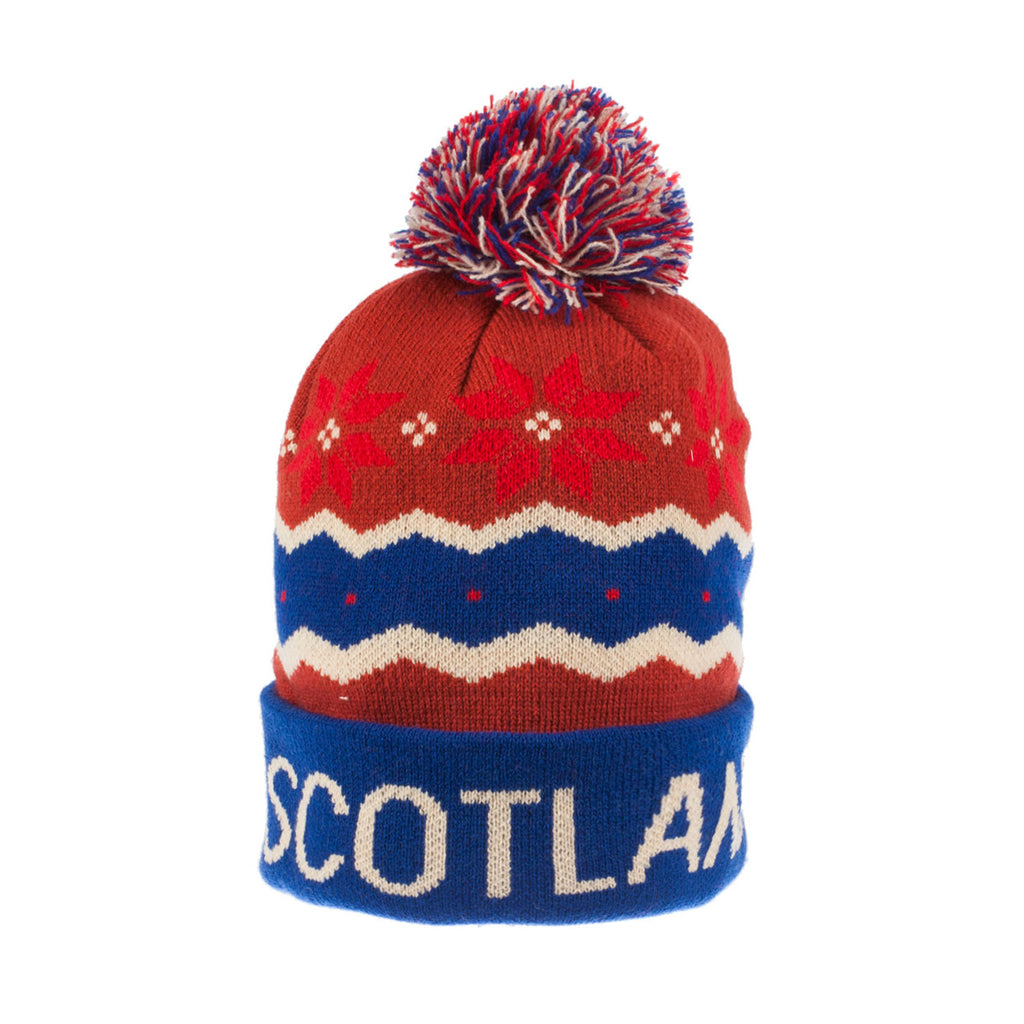 Ski Hat- Red/Blue-Scotland