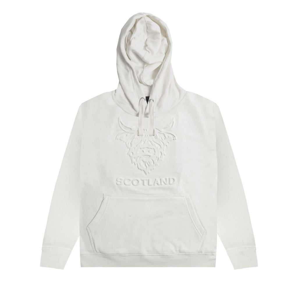 Adults Hooded Top Embossed Cow/ Scotland