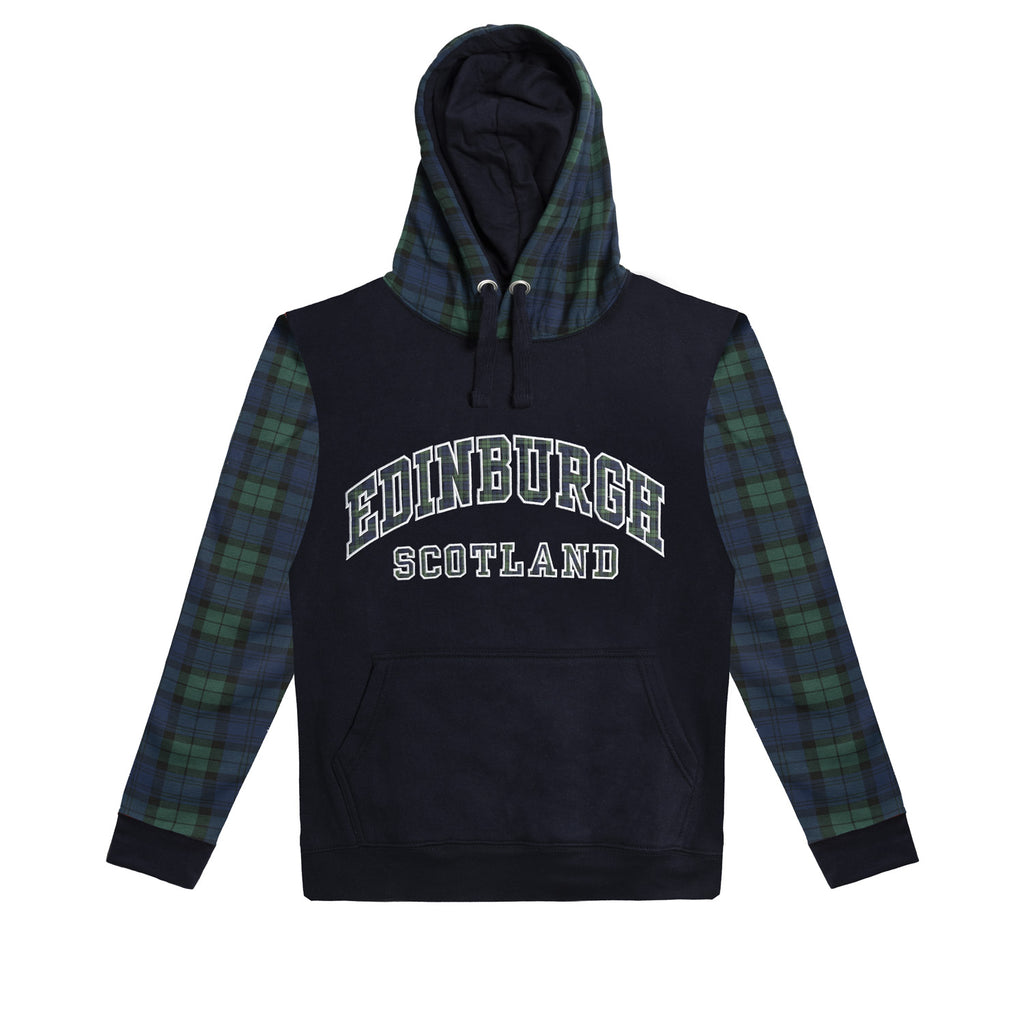 Adults Hoodie Edin/Scot B/Watch Sleeve