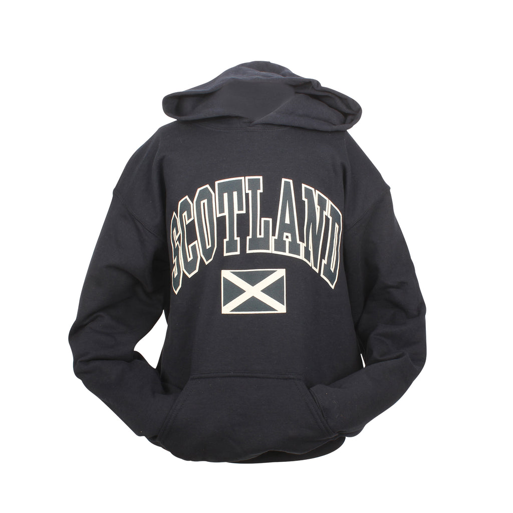 Kids Scotland Harvard Print Hooded Top Navy