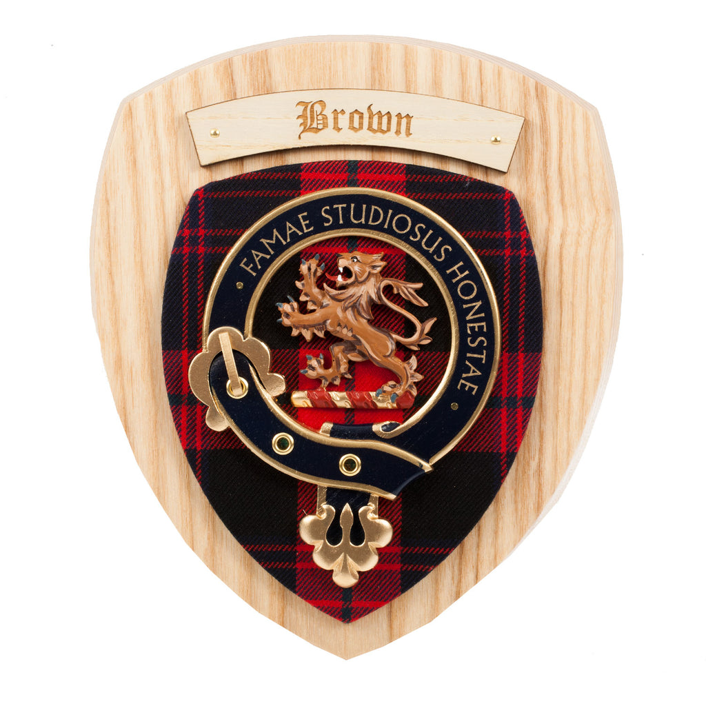 Clan Wall Plaque Brown