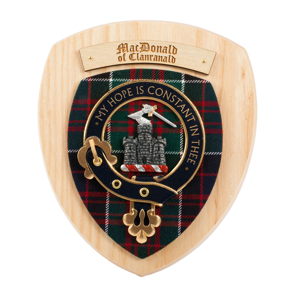 Clan Wall Plaque Macdonald Of Clanranald