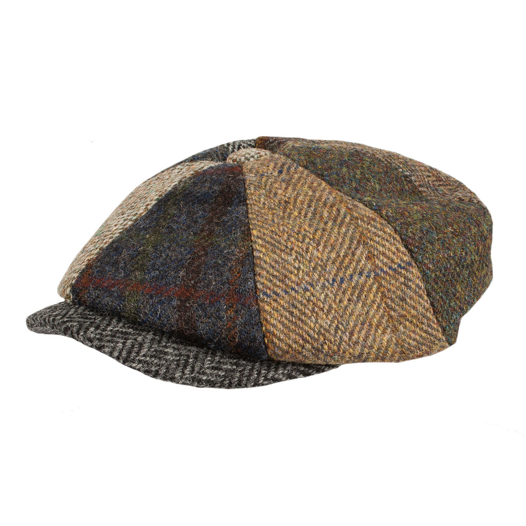 Men's Harris Tweed Lewis Cap  Mix&Match Harris Tweed