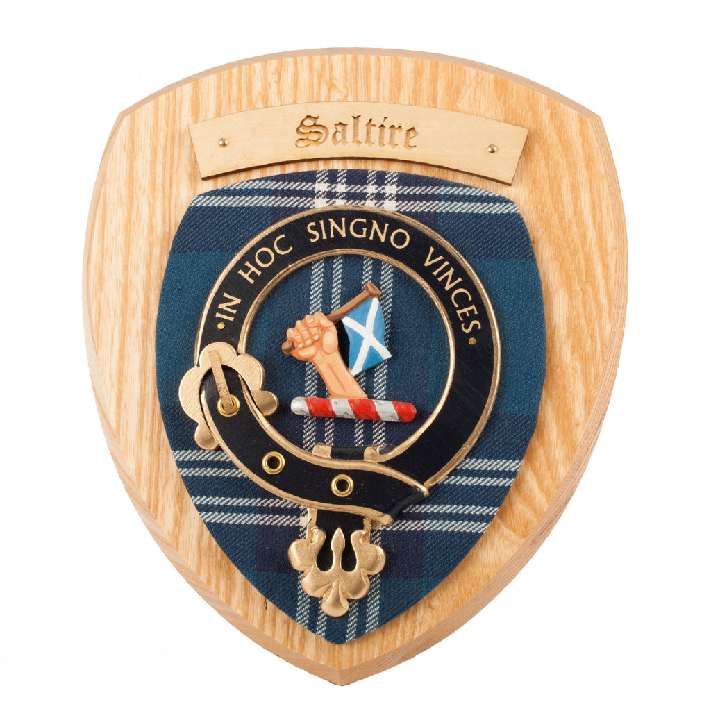 Clan Wall Plaque Saltire