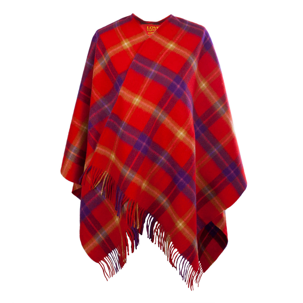 Edinburgh Lambswool Mini Cape  Love Tartan