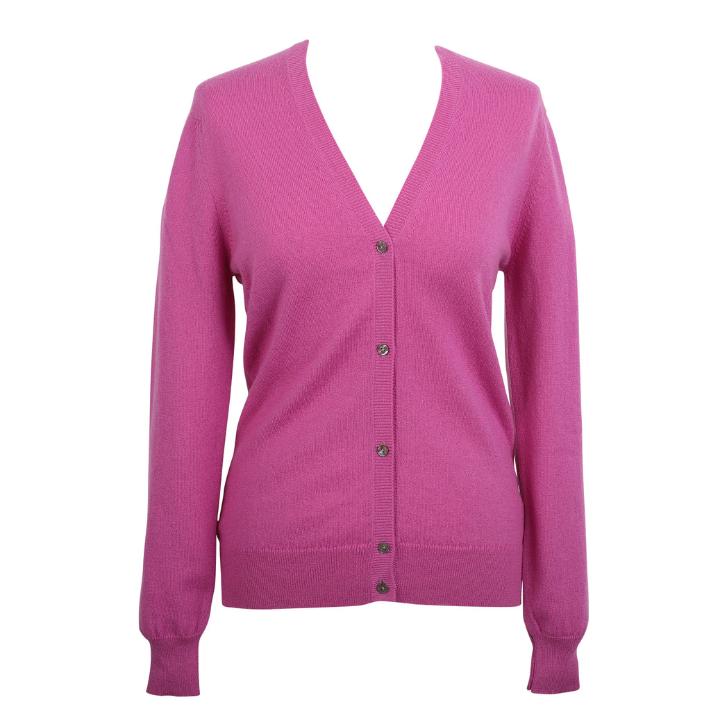 Women's 100% Cashmere V-neck Cardigan John Laing Picador