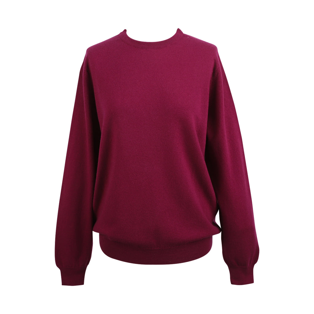 Men's 100% Cashmere Crew Neck Jumper John Laing Anemone