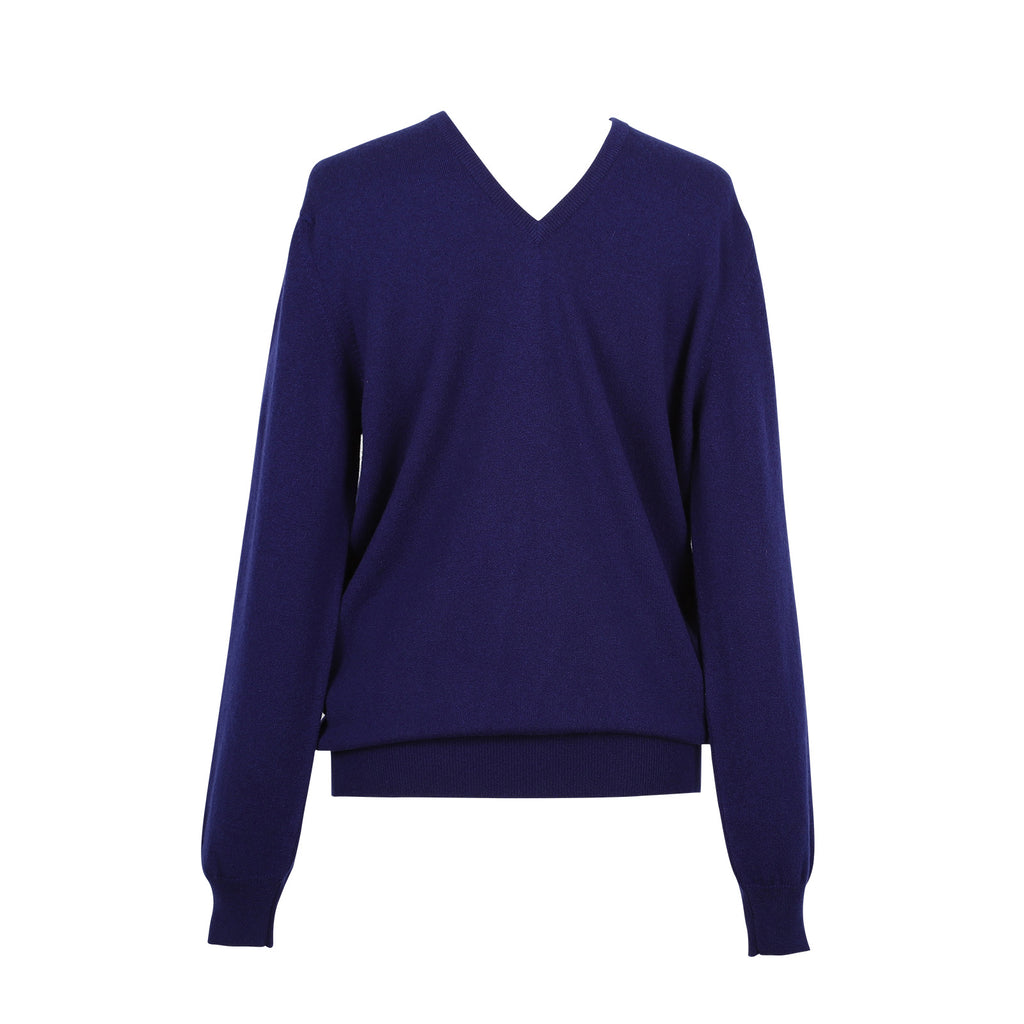 Men's 100% Cashmere V-Neck Jumper John Laing Constella