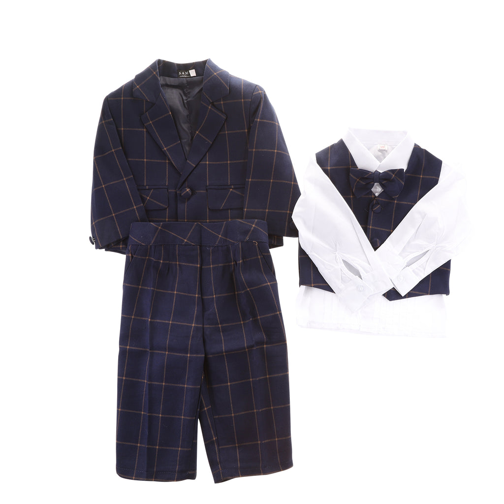 Baby Blue Check Suit