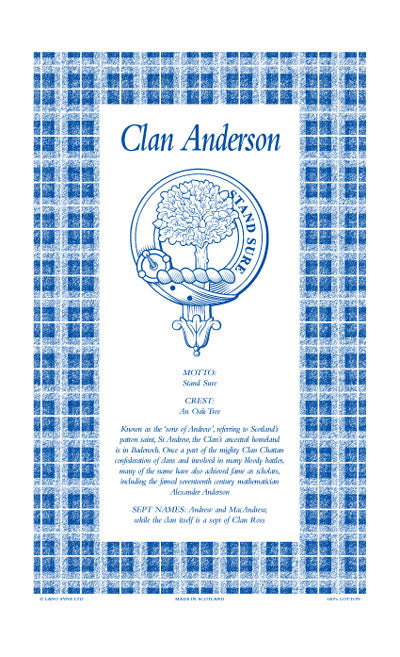 Clan Tea Towel Fleming