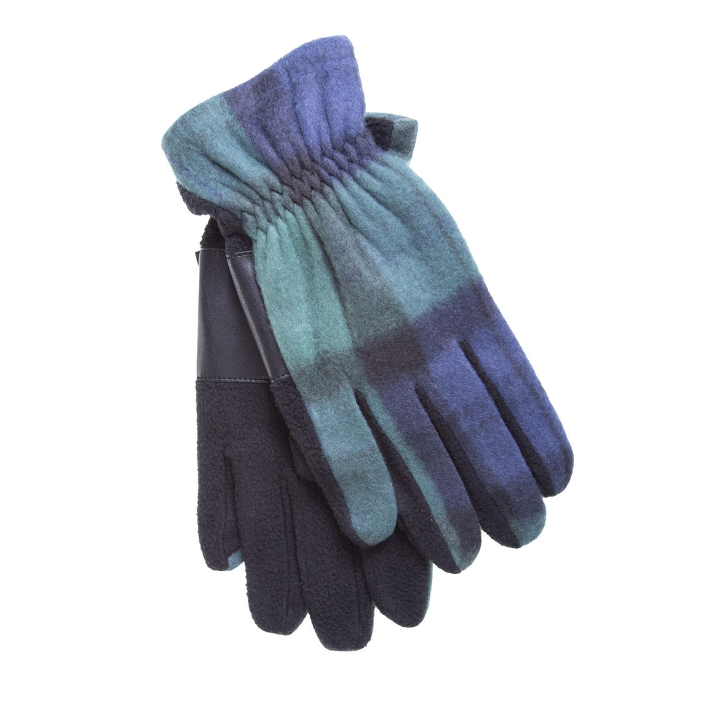 Gents Fleece Tartan Gloves