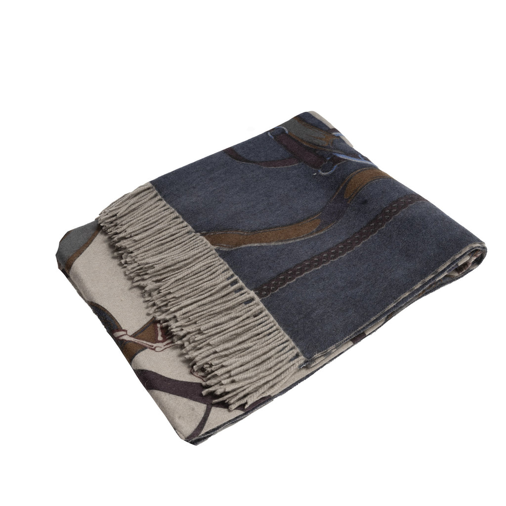 Belt Design Cashmere Mini Cape Toast Navy