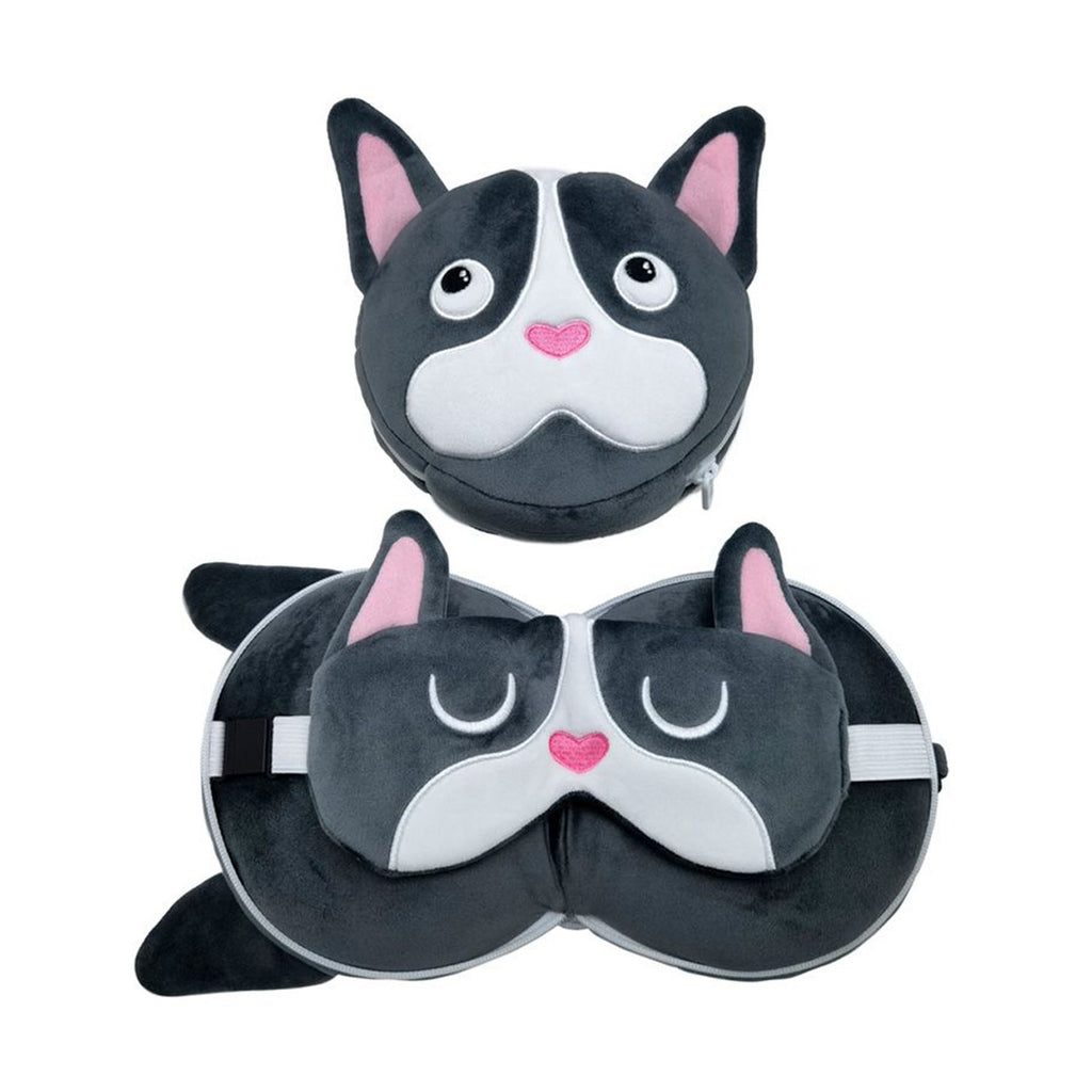 French Bulldog Travel Pillow & Eye Mask