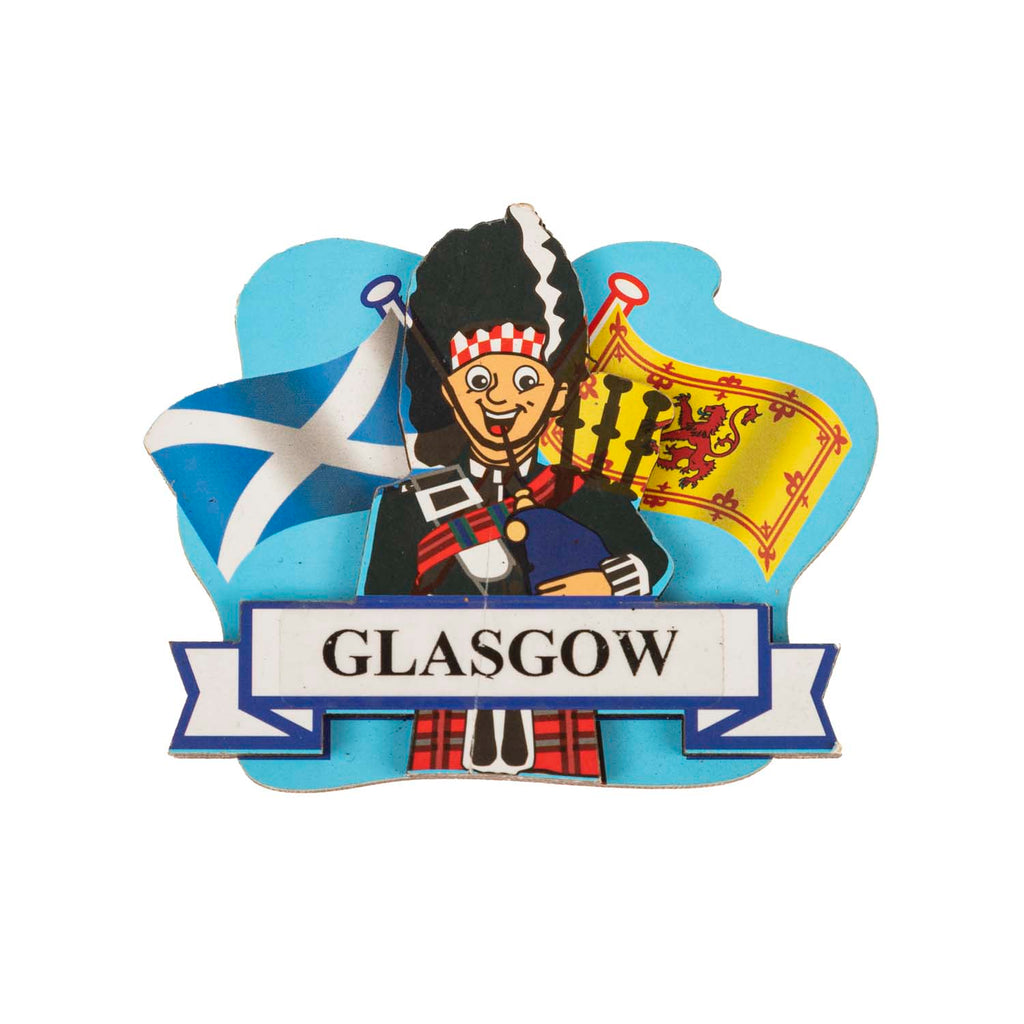 Glasgow Piper Overprint Magnet
