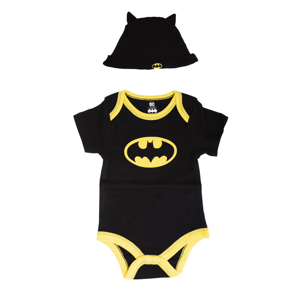 Batman Babygrow + Cap