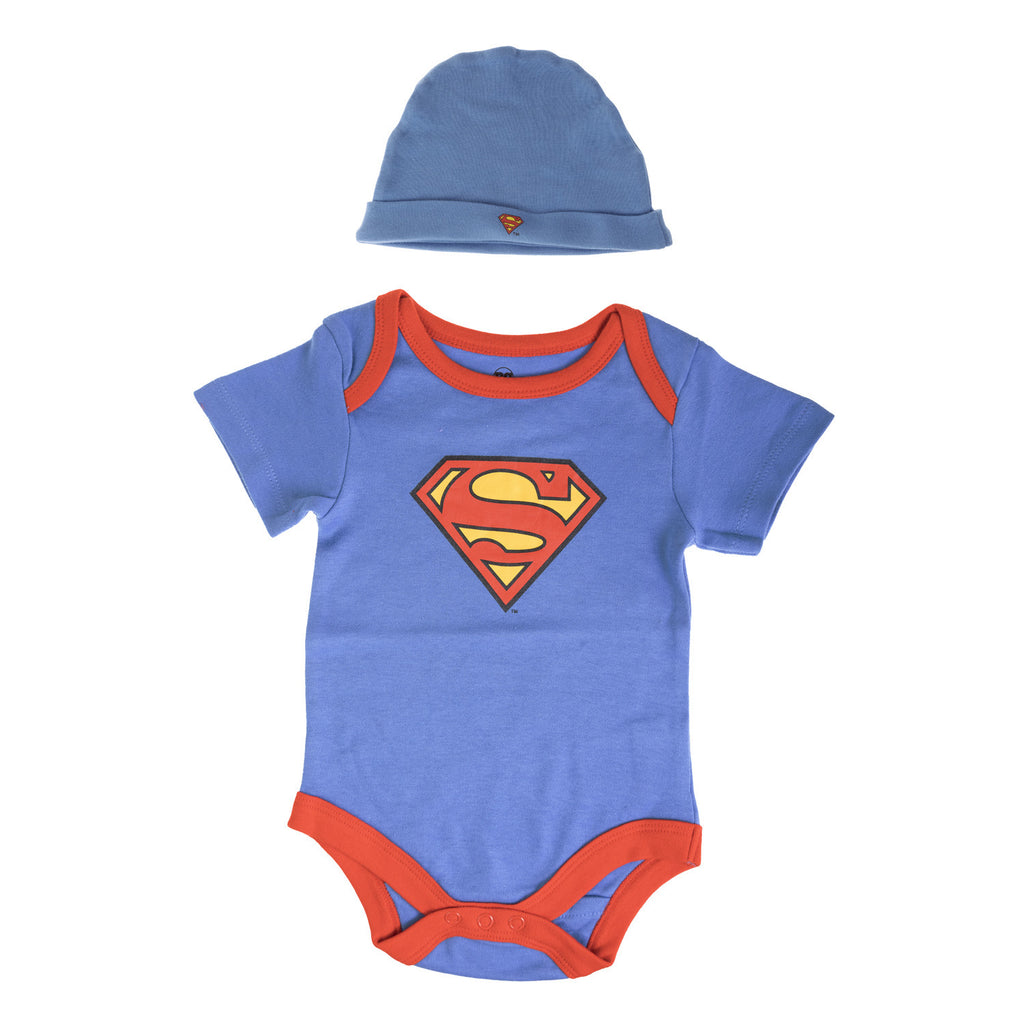 Superman Babygrow + Cap