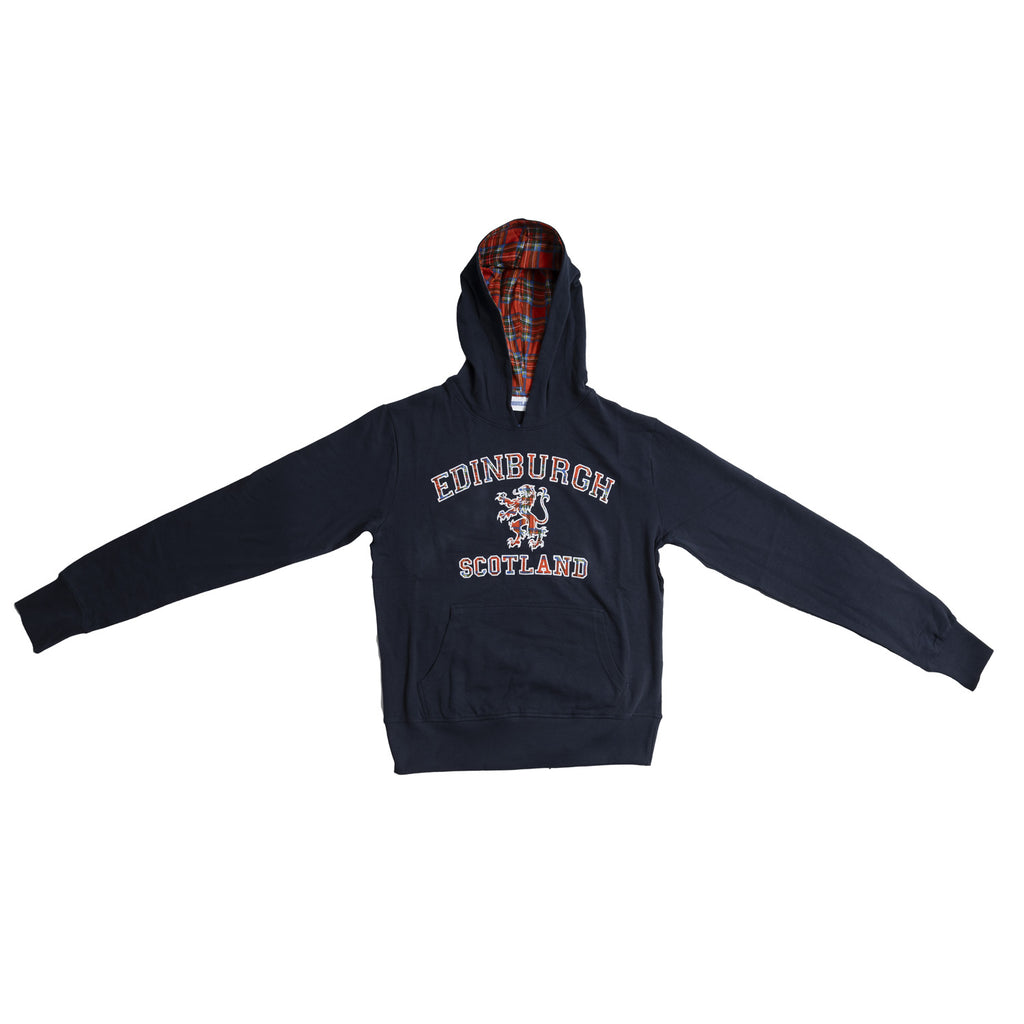 Edinburgh Tartan Lion Hoodie